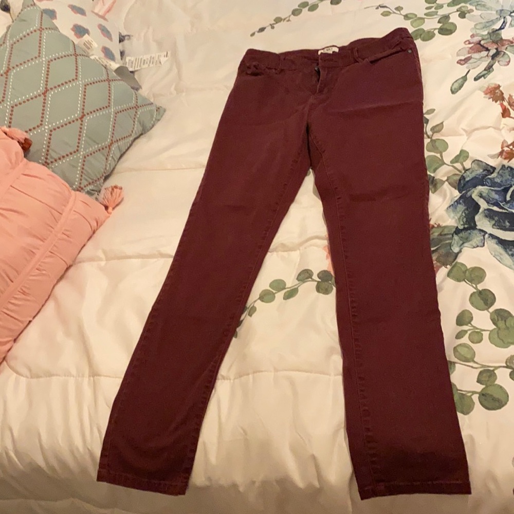 Cato size 6 maroon jeans